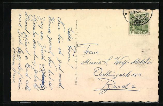 Cartoline postali: AK Boudry, Vue generale – Usato da Berlin venduto da bartko-reher 1