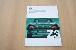 BMW Z3 Roadster & M Roadster Prospekt 1999 Französisch