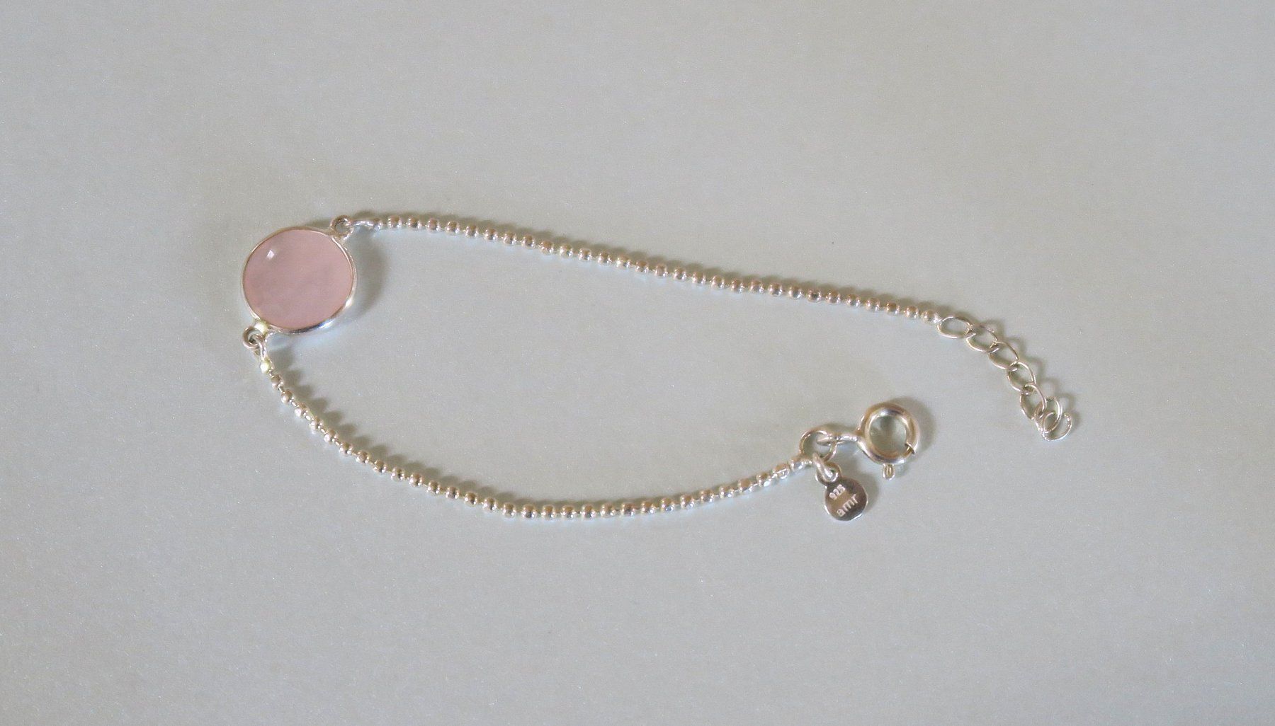 Bracciali & Braccialetti: Armband Silber 925, mit Rosenquarz – Usato da Brittnau venduto da marlenestone 2