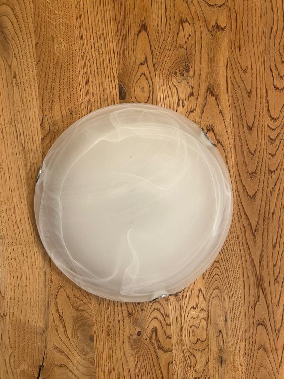 Lustres & lampes de plafonds: Moderne Deckenlampe Alabaster-Optik 25 cm Durchmesser – D'occasion à Balzers par ste_v6vc 1