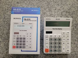 Calculatrice Dupota avec 2 lignes d'affichage