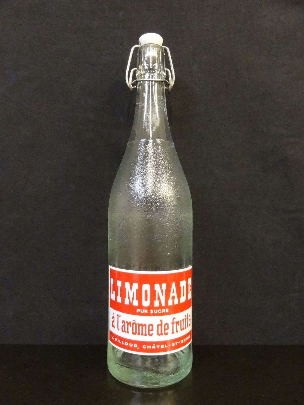 Gläser, Krüge & Flaschen: Flasche LIMONADE PUR SUCRE V. PILLOUD CHÂTEL-ST-DENIS 1962 – Gebraucht aus Kerzers von Flaschenposten 1