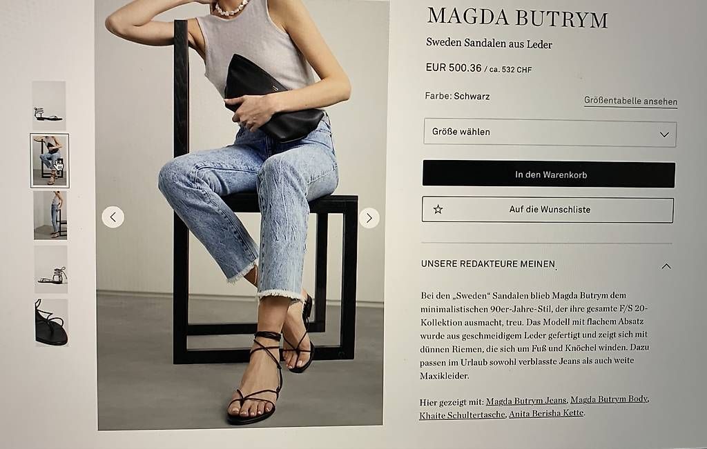 Chaussures femmes: Magda Butrym Sandalen  – D'occasion à Zürich par Sofmas 4
