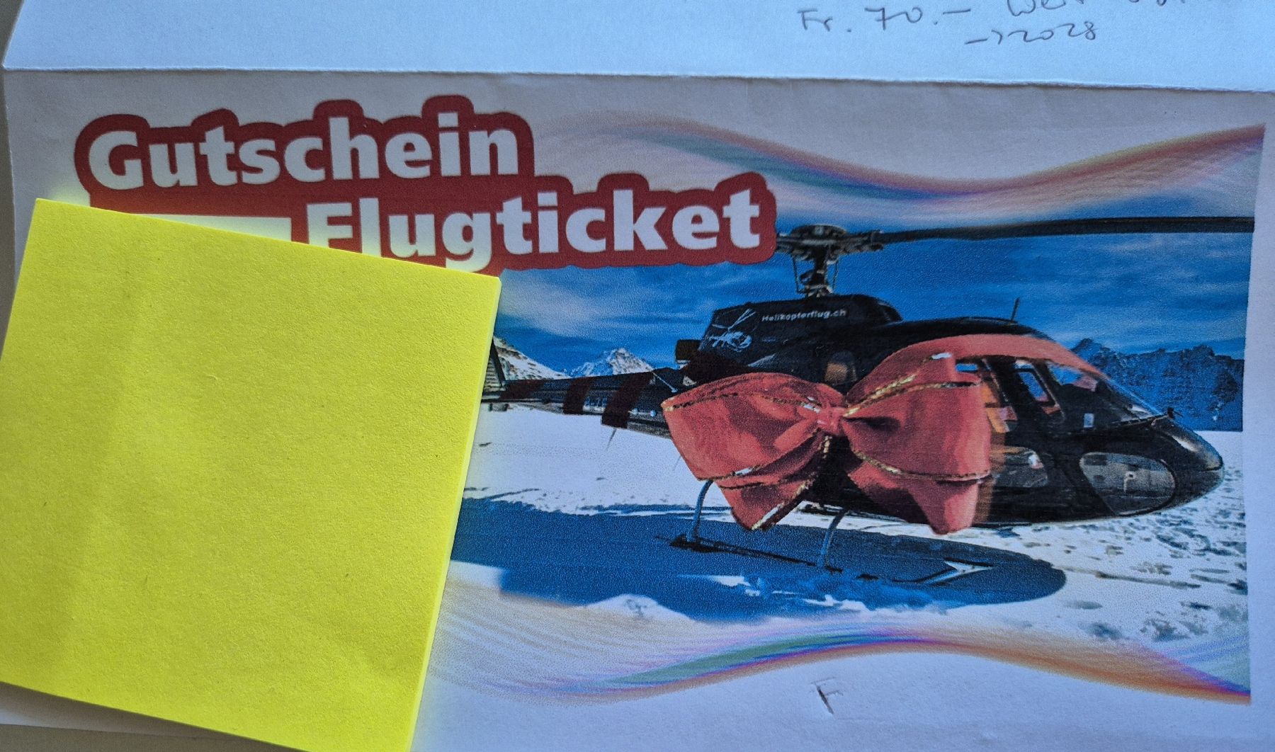 Buoni: Gutschein Fliegen 70 fr. – Nuovo e nell'imballaggio originale da St. Gallen venduto da Barbie_Show 1