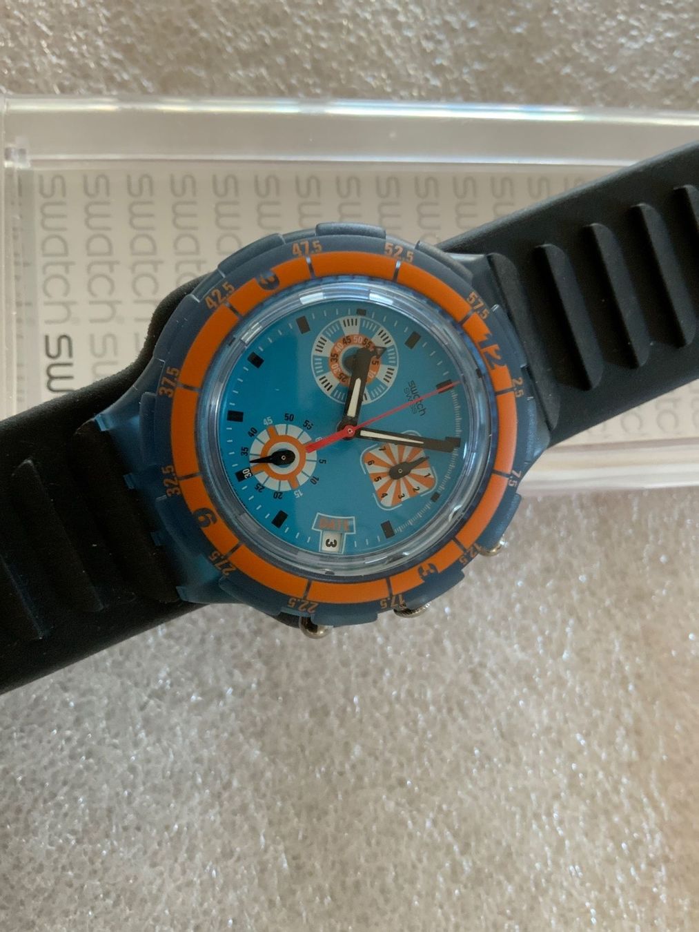 Swatch Uhren: Swatch Aqua Chrono TRACKING - ungetragen - VINTAGE – Neu und originalverpackt aus Wettswil von rotonda 4