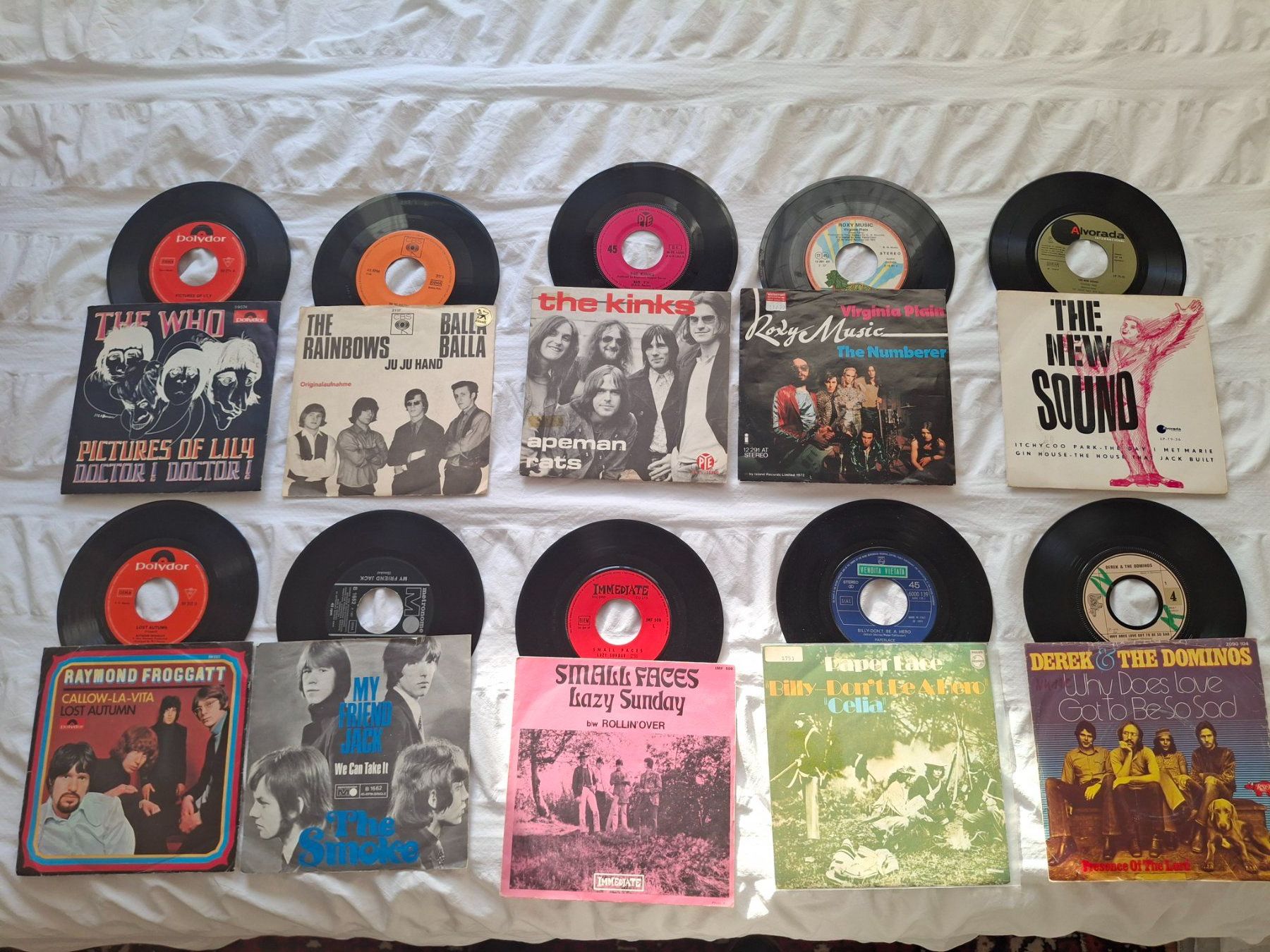 Dischi in vinile: 26 x 7"  rock 60's & 70's – Usato da Zürich venduto da giamcol