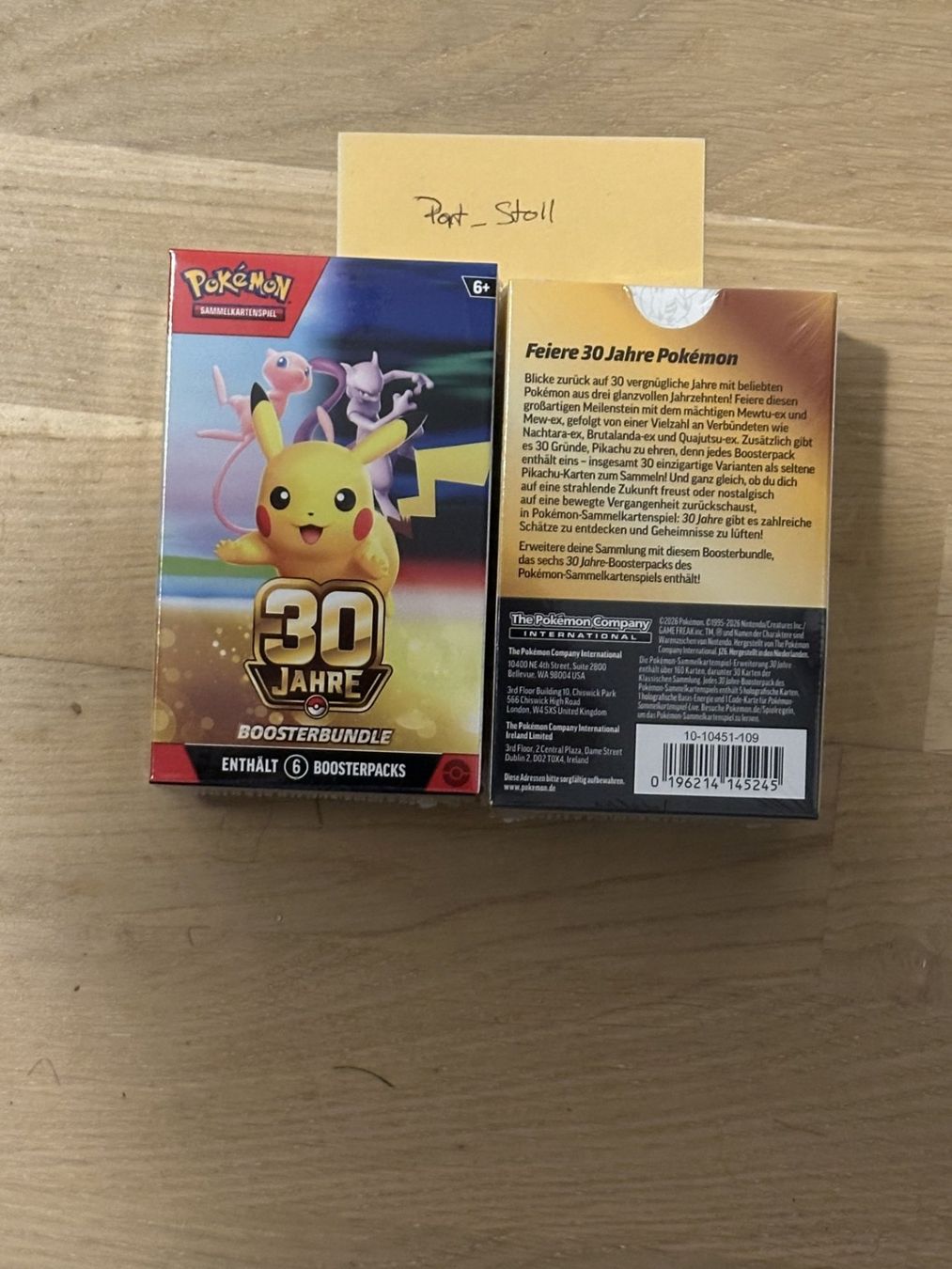 Pokémon Sammelbilder & Trading cards: Pokémon - 30th Anniversary Booster Bundle DE – Neu und originalverpackt aus Steffisburg von Pat_Stoll