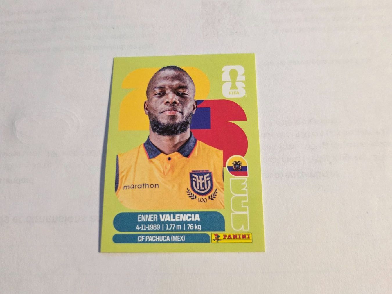 Panini Carte collezionabili: Panini  2026 ENNER VALENCIA ECU 20 – Nuovo (secondo la descrizione) da Grand-Lancy venduto da Seo67