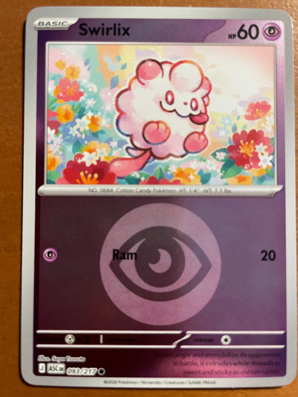 Pokémon Carte collezionabili: Pokemon Swirlix Reverse (Versand gratis) – Nuovo (secondo la descrizione) da Chur venduto da Angerson