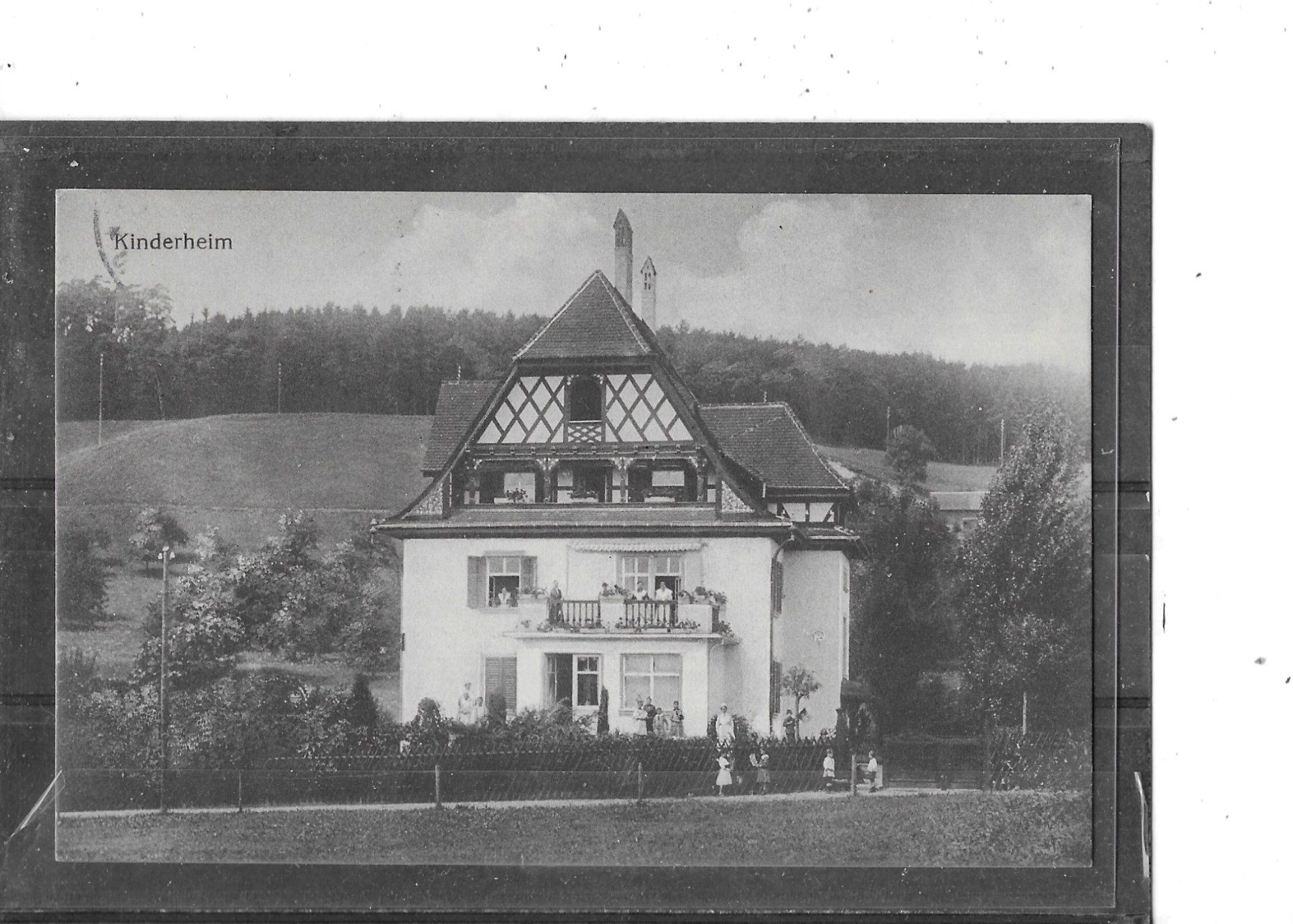 Cartoline postali: SH Schaffhausen ? 1918 Kinderheim – Usato da Schocherswil venduto da Wilare