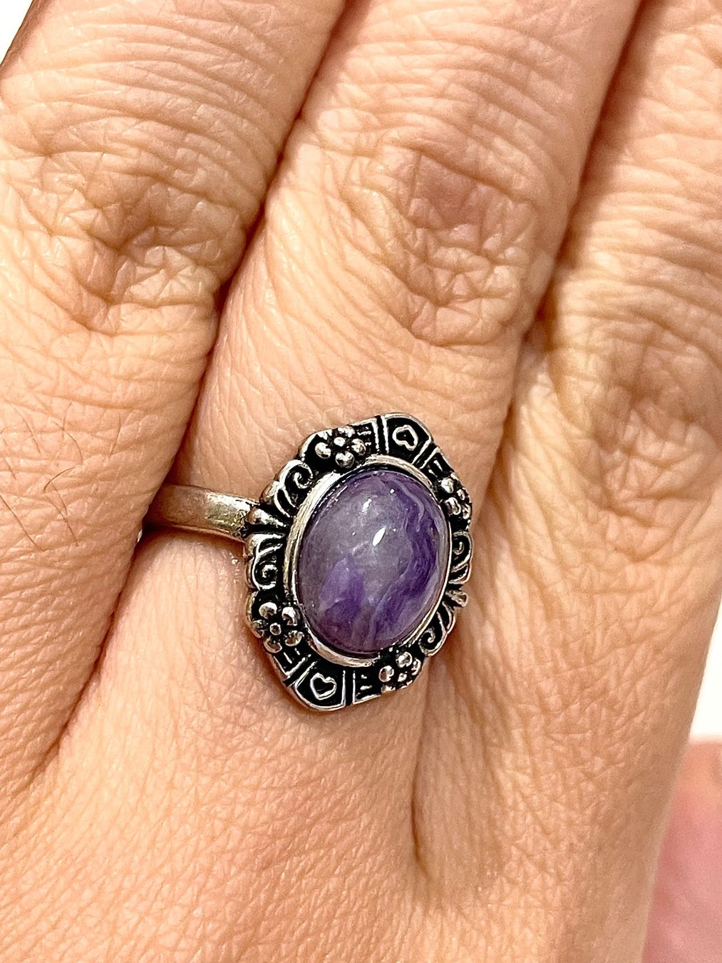 Ringe: 100 % echter, Charoit-Ring, Edelsteinring – Neu und originalverpackt aus Schiers von sisikristall 1