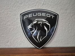 Emailschild Peugeot Logo Werkstatt Service Emaille Schild