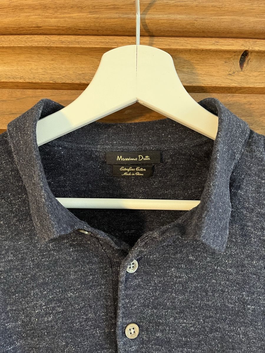 Massimo Dutti Magliette Polo: Poloshirt, dunkelblau meliert, Gr. M, Massimo Dutti – Usato da St. Gallen venduto da Gloom22