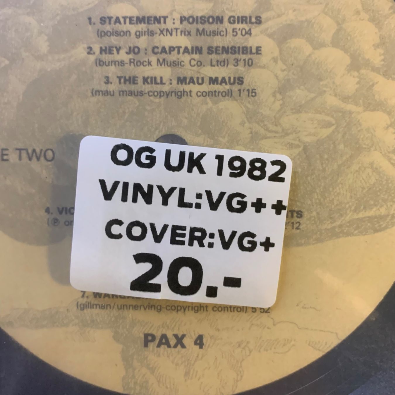 Schallplatten: WARGASM...OG UK 1982...VG++/VG+ – Gebraucht aus Gals von Diskopat 3