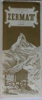 Exkursionskarte Zermatt - 1952