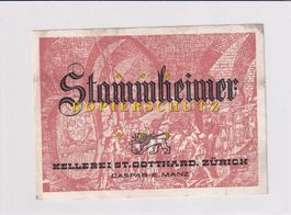 Etikette für Wein - Stammheimer /bd