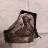 seltene antike Schokoladenform Huhn