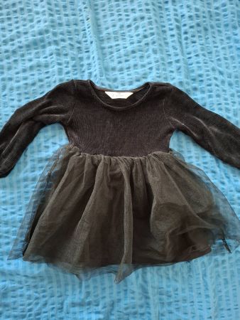 Wunderschönes schwarzes Kleid mit Tüllrock Gr.98/104
