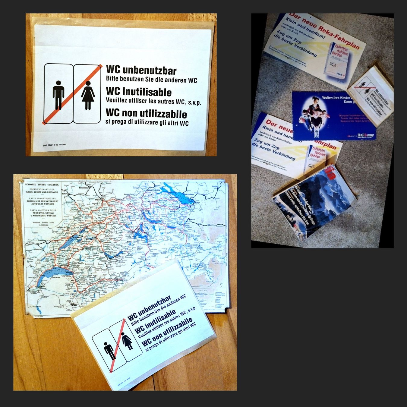 SBB/CFF/FFS Ecriteaux: Konvolut /SBB / Bahn/Werbung – D'occasion à Emmenbrücke par abu_9mj8
