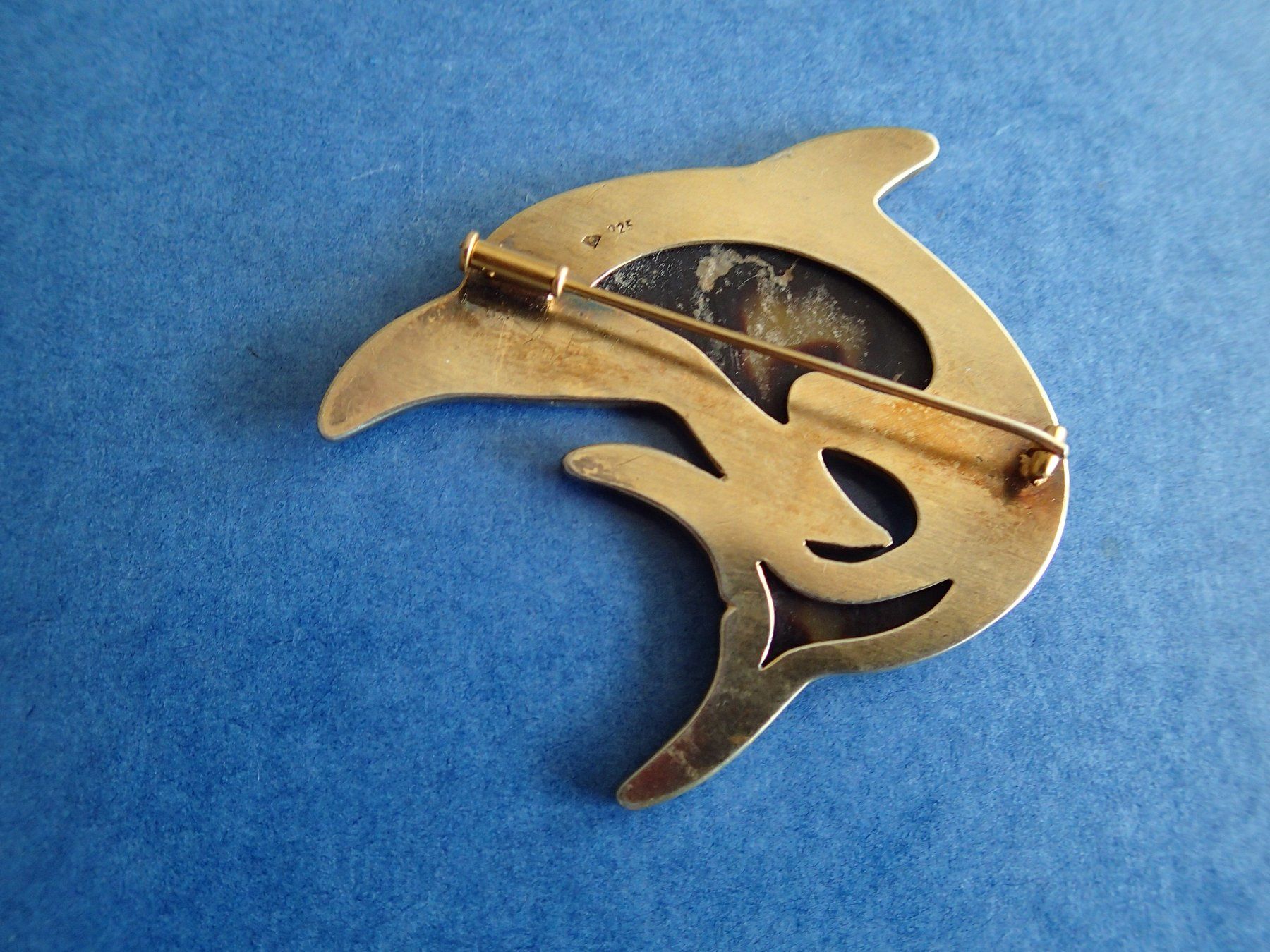 Spille & Fermagli: DELPHIN  Brosche  15 gr. / Durchm. 5,5 cm – Usato da Allschwil venduto da Salus17 1
