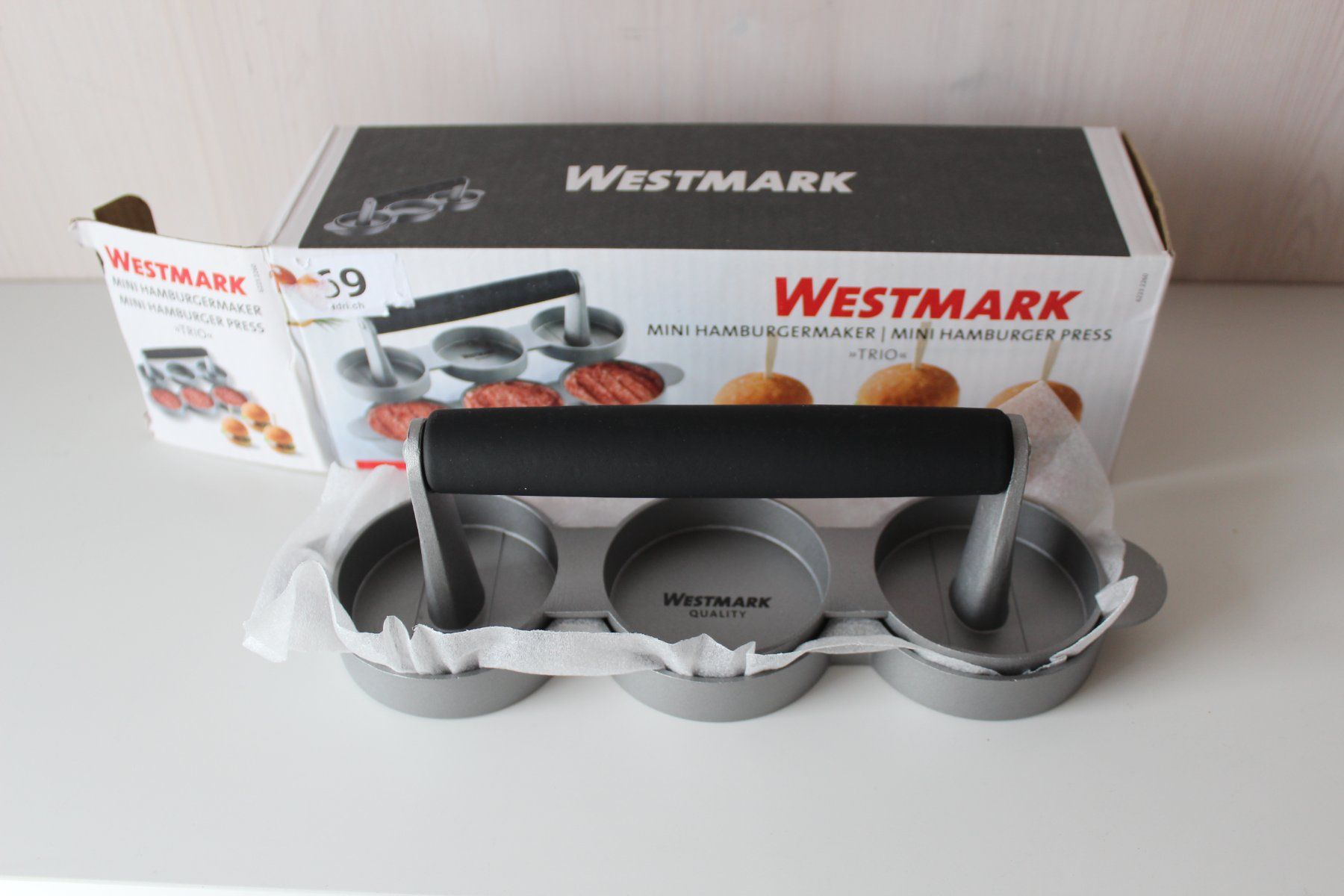 Elettrodomestici da cucina: Westmark Mini Hamburgermaker / Presse / NEU OVP – Nuovo e nell'imballaggio originale da Ebertswil venduto da Certo188 1