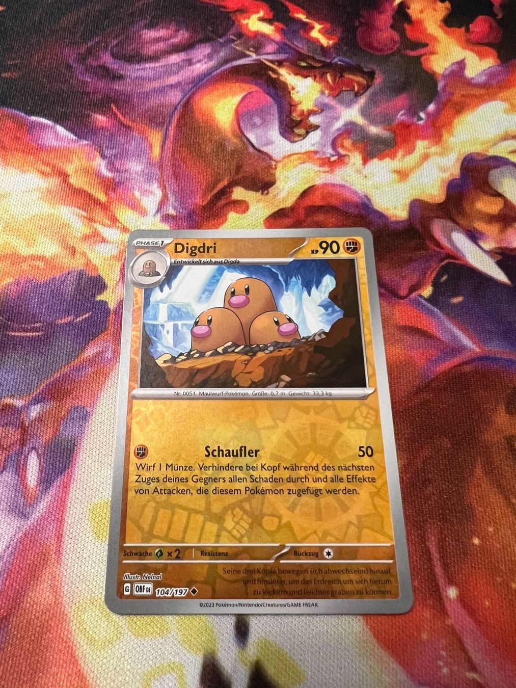 Pokémon Carte collezionabili: Digdri (OBF 104) / Reverse Holo / Obsidianflammen – Nuovo (secondo la descrizione) da Bülach venduto da CherryBlu