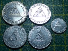 Münzsammlung aus Nicaragua