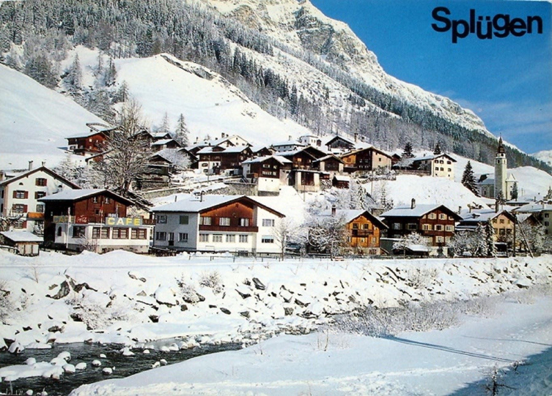 Cartes postales: SPLÜGEN im Winter – D'occasion à Jona par philajona