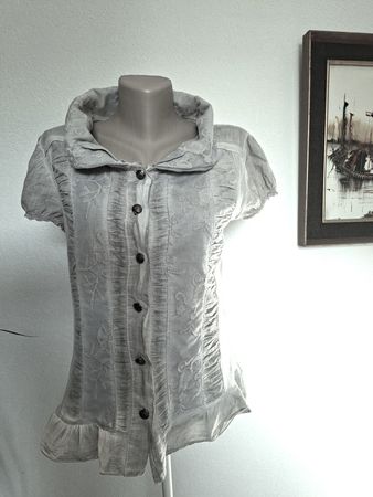 Chemisier en Coton – Broderie Anglaise – Taille M
