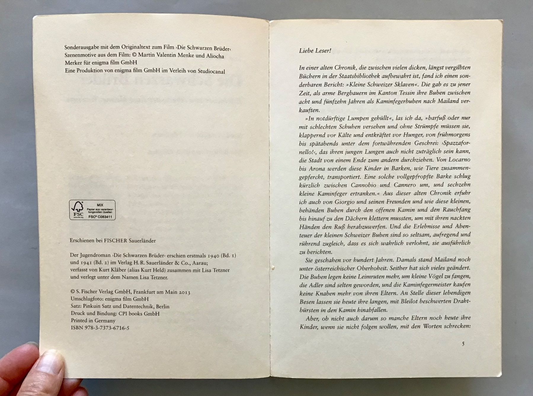 Libri: Lisa Tetzner: Die Schwarzen Brüder – Usato da Bubendorf venduto da Alpenheidi 3