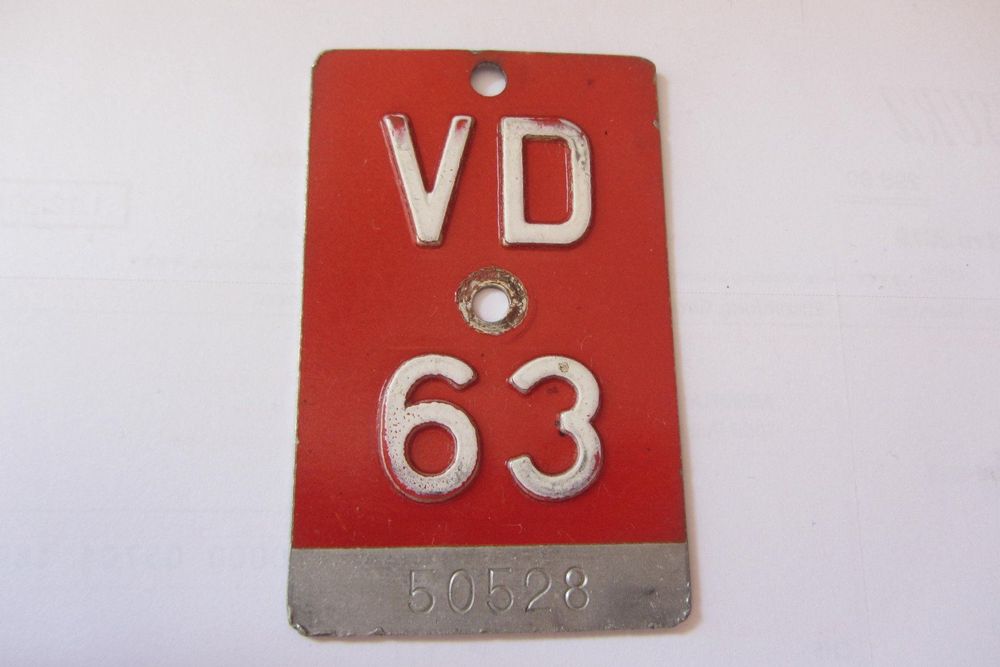 PLAQUE VD 1963 Kaufen auf Ricardo