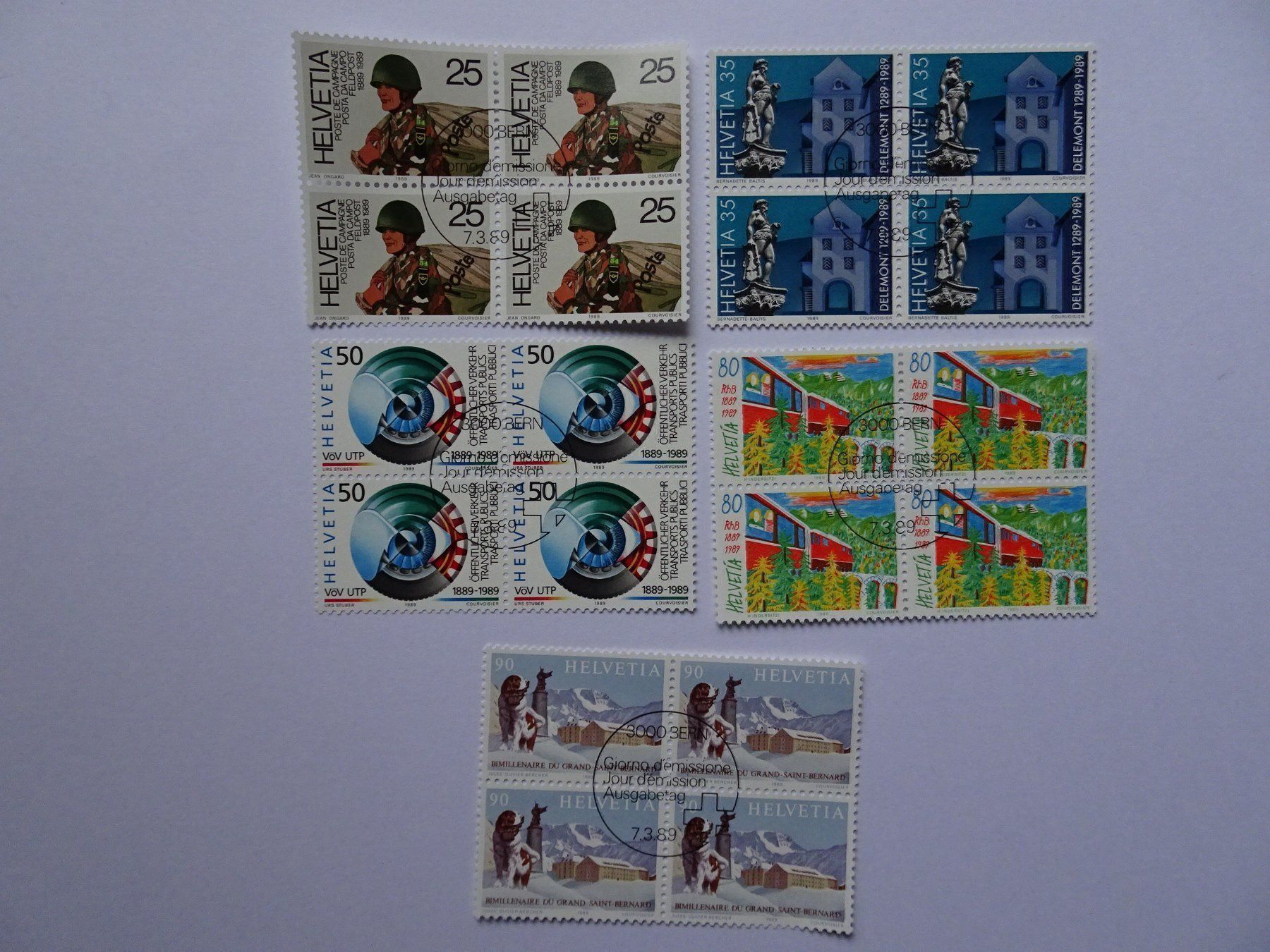 Tous les timbres: 1989 – Neuf (Voir description) à Aadorf par Chnorli-Furz