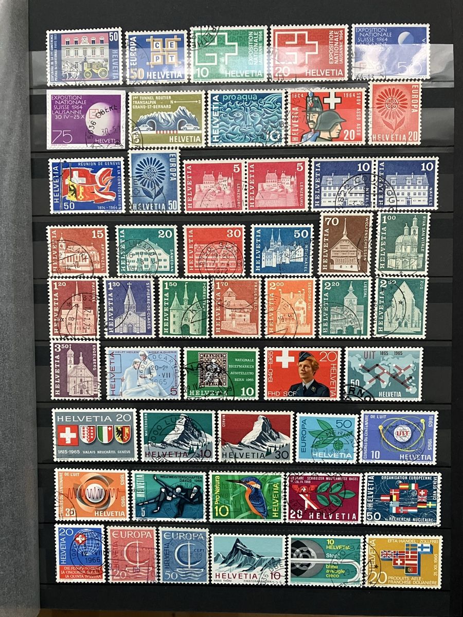 Tutti i francobolli: CH Schweiz 1960-79 6s – Usato da Cham venduto da Diablo1232 1