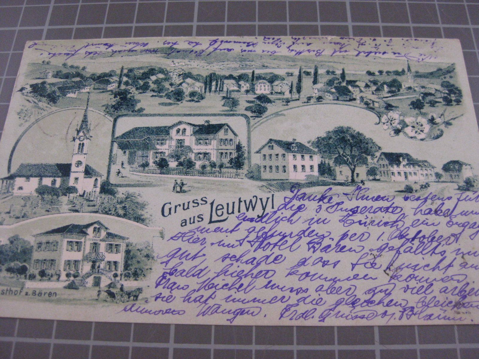 Cartes postales: AK Gruss aus Leutwyl – D'occasion à Malters par Marosko
