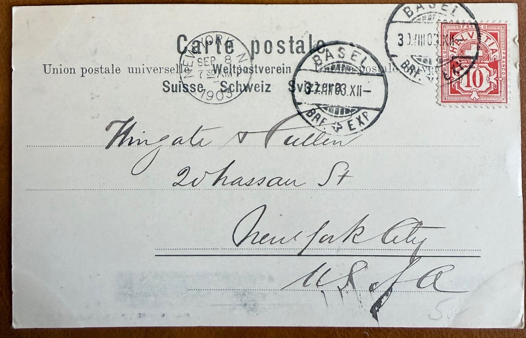 Cartoline postali: Basel - St. Albanthor  -Animée 1903 – Usato da Lutry venduto da Ediego 1
