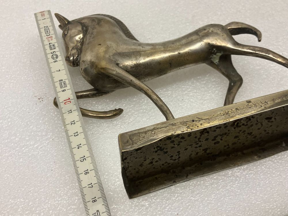 Skulpturen & Statuen: Design-Klassik: 2 spezielle Pferde-Rössli Skulpturen - Guss – Gebraucht aus Thun von retoolinoo 6