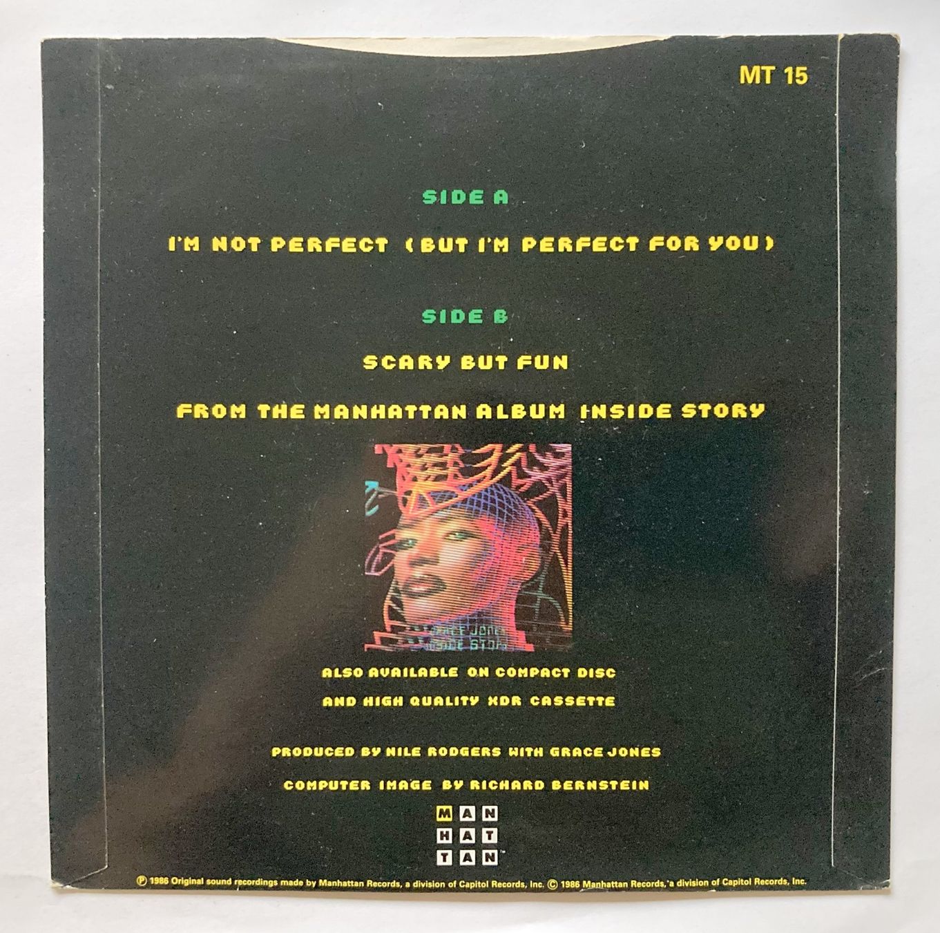 Schallplatten: GRACE JONES - I'M NOT PERFECT – Gebraucht aus Bottens von hotter-than-hell 1