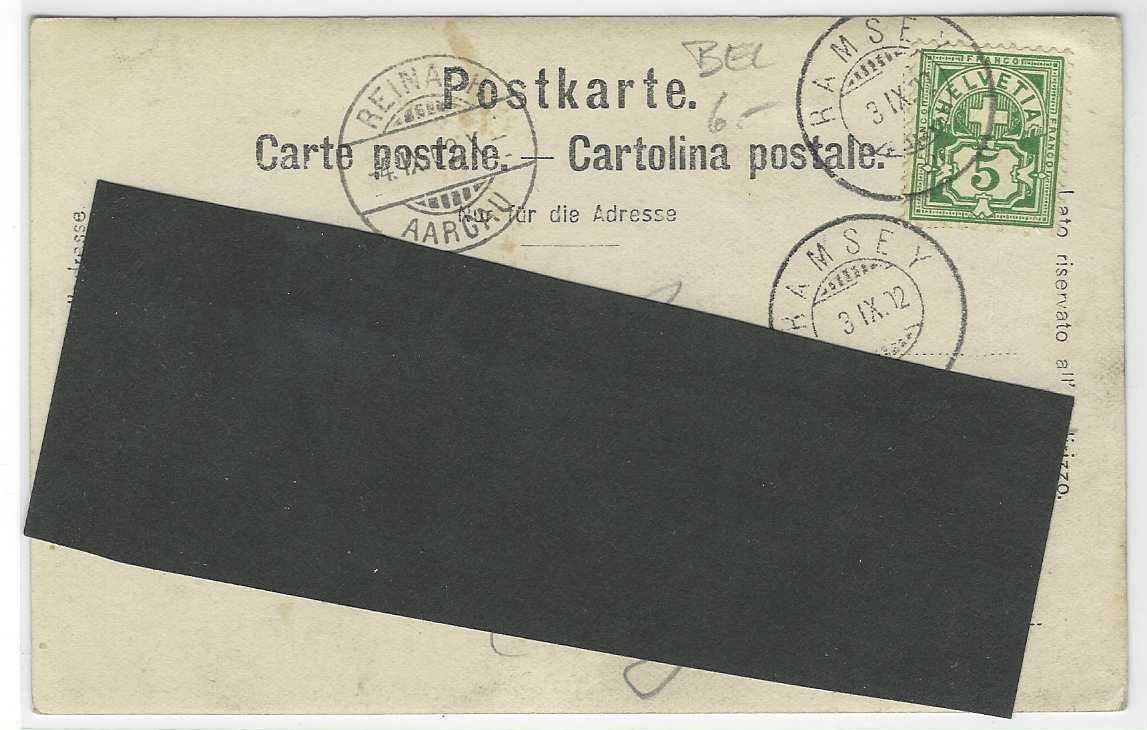 Cartoline postali: 3.9.1902 Lützelflüh Fest im Gartä/Ramsey – Usato da Zürich venduto da Hagliweg 2