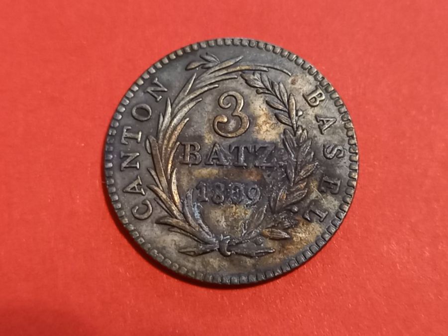 Tutti le monete: Basel, 3 Batzen 1809 – Usato da St-Prex venduto da big_c6bb