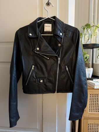 Kunstlederjacke M Bershka