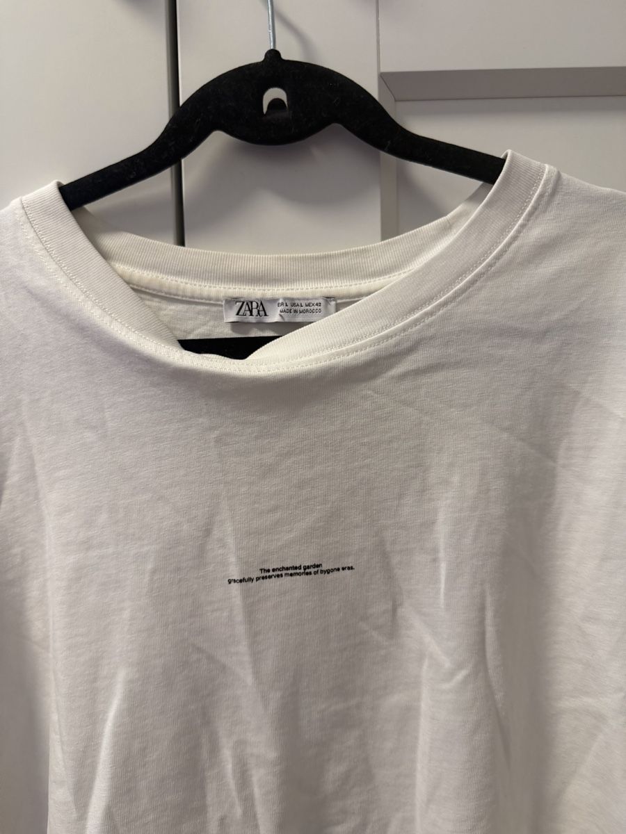 Zara T-Shirts: Zara T-Shirt, Oversized, Weiss Gr L – Gebraucht aus Bassersdorf von Sandy456 2