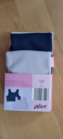 Kinder Sport Tops, 2er Set, Grösse 122, Neu für Sport!