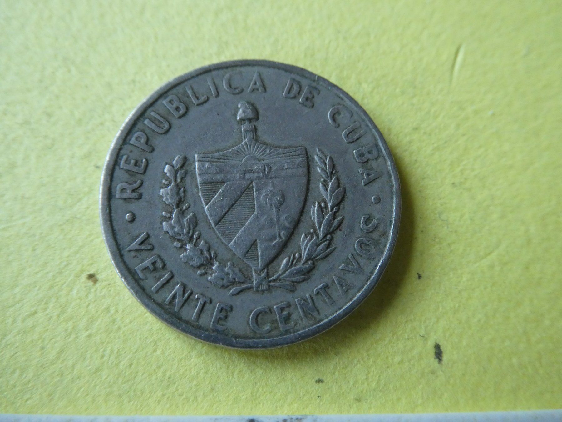 Alle Münzen: Cuba 1962, 20 Centavos – Gebraucht aus Hinterforst von Rohusri 1