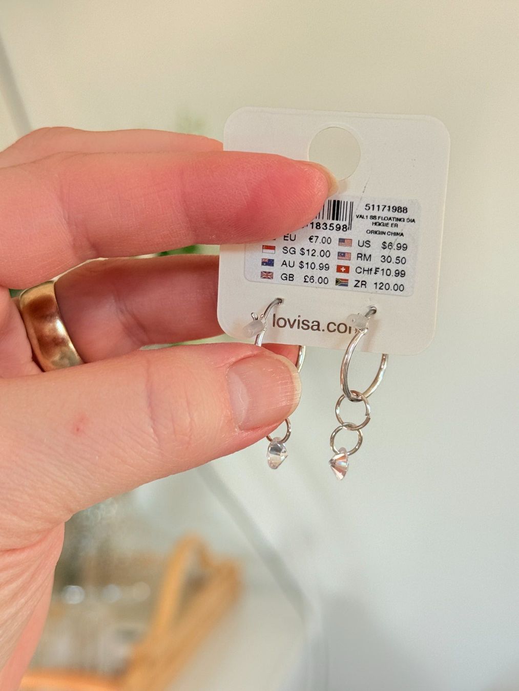 Orecchini pendenti & Orecchini a lobo: Paire de boucles d'oreilles Lovisa – Nuovo (secondo la descrizione) da Genève venduto da AGBERG 2