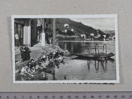 Lago di Lugano, lavandaie, 1939, belebt