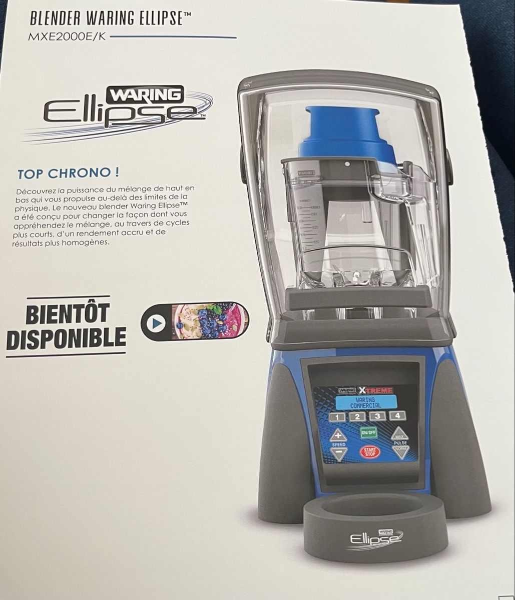 Appareils de cuisine: blender professionnel Waring Ellipse MXE2000E – Neuf (Voir description) à Gland par Mocre 2