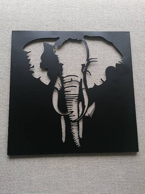 Foto & Immagini: Bild Metall Elefant 40x40cm – Usato da Nänikon venduto da Manta87