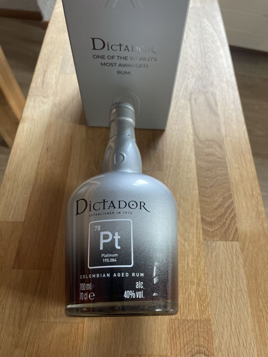 Spirituosen: Dictador Rum Platinum 700ml – Neu und originalverpackt aus aarburg von maximus1950