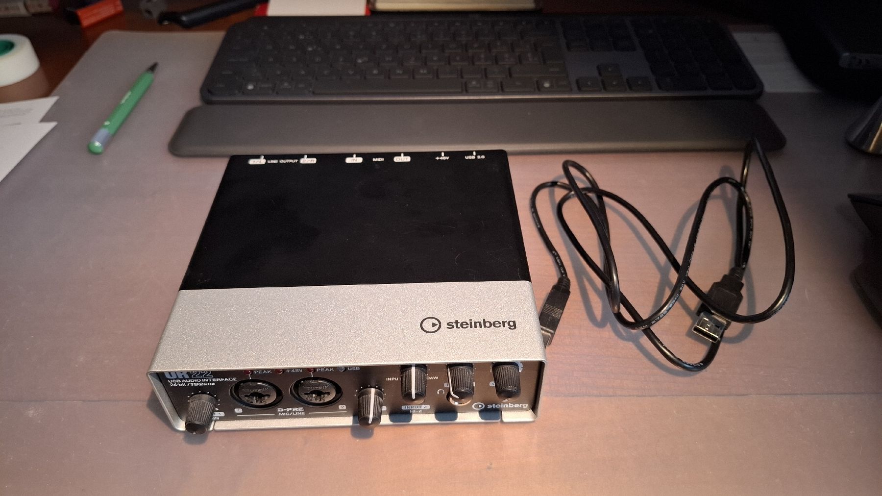 Steinberg Registratori: Steinberg UR22 Audio Interface - Top Zustand, wenig benutzt – Usato da Sonceboz-Sombeval venduto da AdrianH05 2