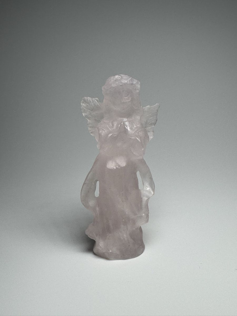 Skulpturen & Statuen: Exklusiver Engel aus ice Rosequartz – Neu und originalverpackt aus Zürich von unique2010 3